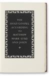 (OFFICINA BODONI.) Holy Gospel According to Matthew, Mark, Luke and John.
